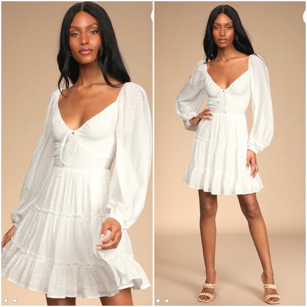 Lulus White Busty Dress
